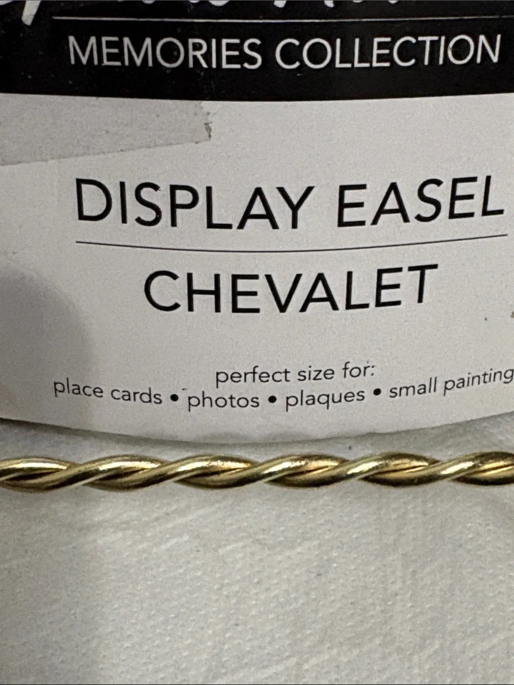 Special Moments Gold Metal Display Easels - Set of 4